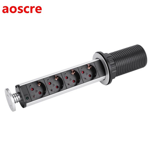 EU Standard Wall Power Socket Desktop Countertop Point Pull