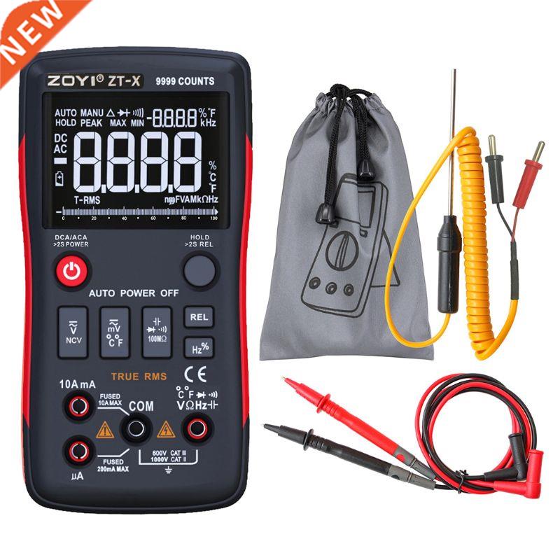 ZOYI ZT-X True-RMS Digital Multimeter Button 9999 Counts A-C