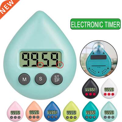 Water Drop Electronic Digital Timer Kitchen Cooking Shower S