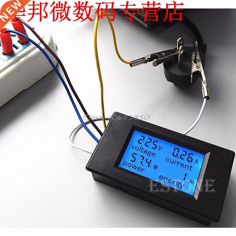 AC 20A 100V LCD Volt Voltage Watt Current Power Meter Ammete