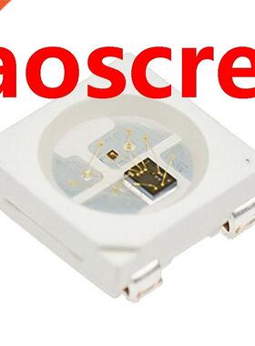 100PCS WS2812B RGB LED Chip 5050SMD White PCB WS2812 Individ