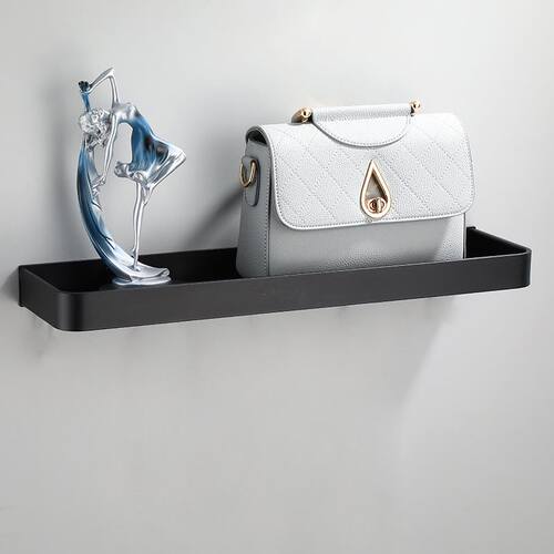 Bathroom Shelf Bath Shower Shelf Aluminum Black Bathroom Cor