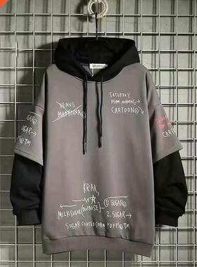 Spring Autumn Men's Hoodies Japan Fashion Setwear Graphi