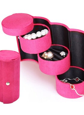 Jewelry Organizer -Layer Roll Up Earring Bracelet Organizer