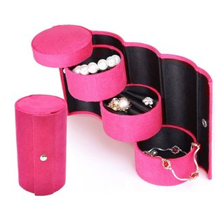 Jewelry Organizer -Layer Roll Up Earring Bracelet Organizer