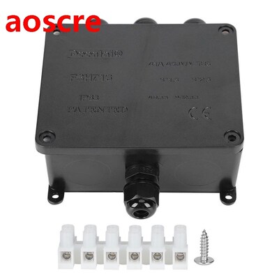 Black Plastic Junction Box DIY Electronic Enclosure PCB Inst