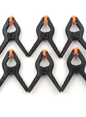 6pcs/set Micro Toggle Clamps Spring Clips Plastic Nylon DIY