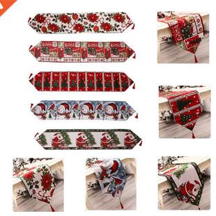 Table Runner Christmas Dining Tablecloth Decoration Xmas Hol