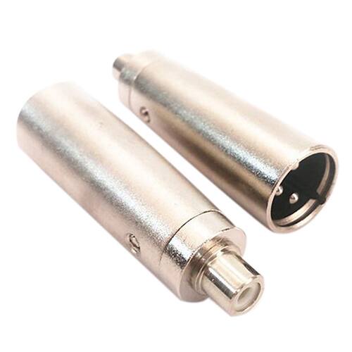 3 Pin XLR Plug Male to RCA Female Audio Jack Adapter Connect