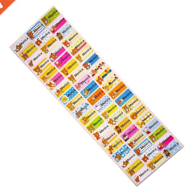 Waterproof Personalized Label Sticker Cute Customize Name Ta
