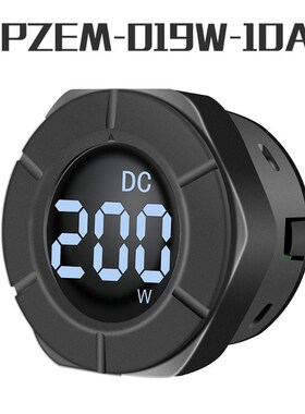 DC 0-300V Round LCD Power Meter Wattmeter 10A 100A 3000W 30k