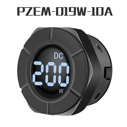 DC 0-300V Round LCD Power Meter Wattmeter 10A 100A 3000W 30k