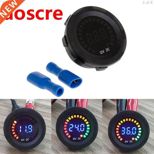 Car Motorcycle Waterproof Blue LED Digital Panel Display Vol