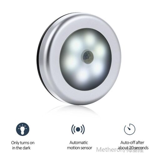 1pcs  Body Motion Sensor 6LED Wall Lamp Night Light Inductio