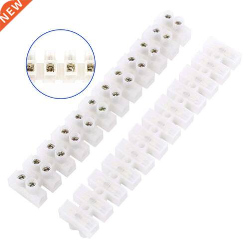 5pcs 380V 400V 60A Dual Row 12 Positions Screw Terminal Barr