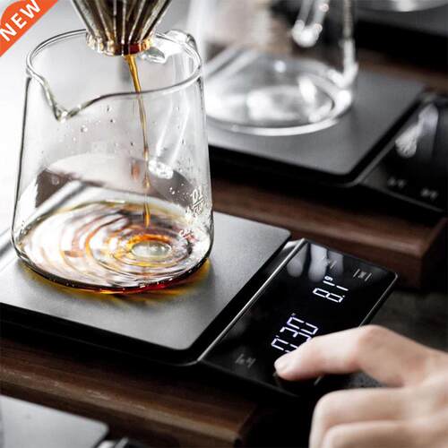3kg/0.1g Electronic Coffee Scale with Timer High Accuracy Di