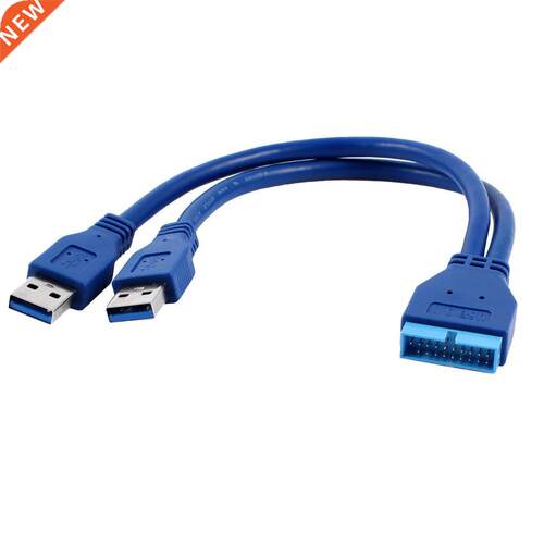 GTFS-Blue 2 Port USB 3.0 Type A Male to 20 Pn Header Male A