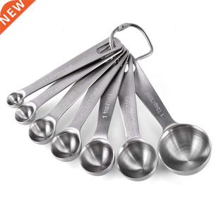 Stanless Steel Measurng Spoons Set of 7 Stackable Measure