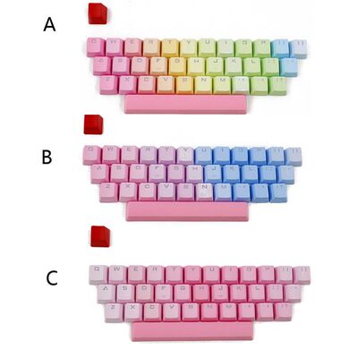 Rainbow Blue Demon RGB PBT 35 Keys OEM Double Shot Backlit K