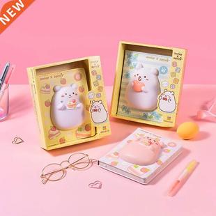 3D Cute Bear Squeeze Toy Decompression Notebook Student Plan