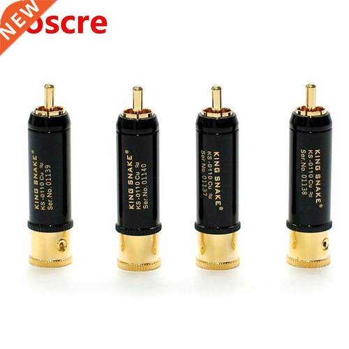 King snake KS-0110Cu 24K Gold plated Hi-End RCA plug connect