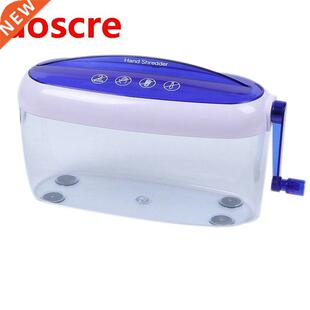 Mn Portable Paper Shredder A4 Manual Hand Crank Large Sze