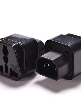 1PC 2500W Black Female Socket To Pro IEC 320 PDU UPS C14 Pl