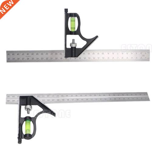 Sliding Combination Ruler Level Measuring Tool 300mm (12&quo