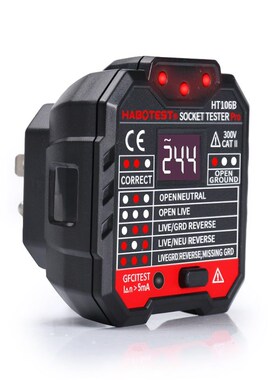 Digital Display Socket Tester Electric Circuit Polarity Phas