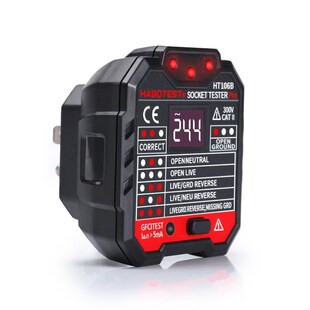 Digital Display Socket Tester Electric Circuit Polarity Phas