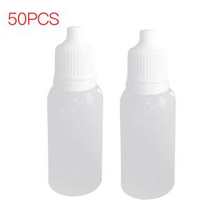 50pcs Eyedrop Empty Bottle Squeezable Dropper Bottle PET Eye