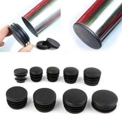 10Pcs Hot-selling Black Plastic Furniture Leg Plug Blanking