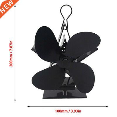 Fireplace 4 Blade Heat Powered ove Fan Wood Burner Eco Fri