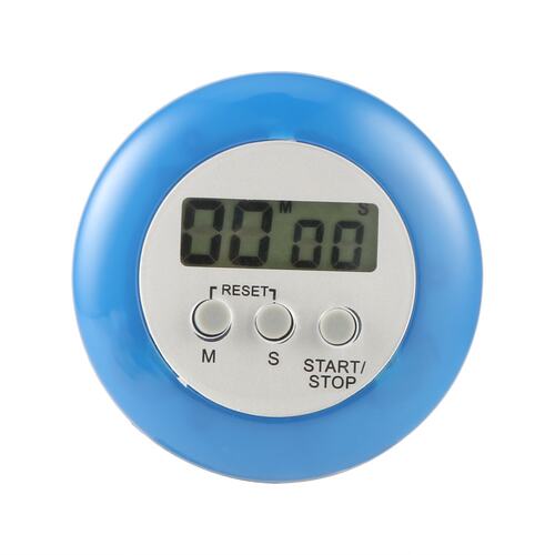 1pcs white Round Magnetic LCD Digital Kitchen Countdown Time