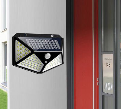 100 LED ip65 Solar Light Outdoor Solar Lamp PIR Motion Senso