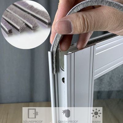 10M Door Window Sealing Strip Soundproof Brush Seal Weather