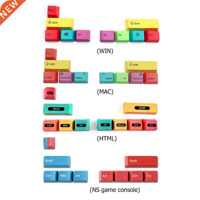 10pcs PBT Backlit Keycaps Doubleshot CMYK Keyset OEM Profile