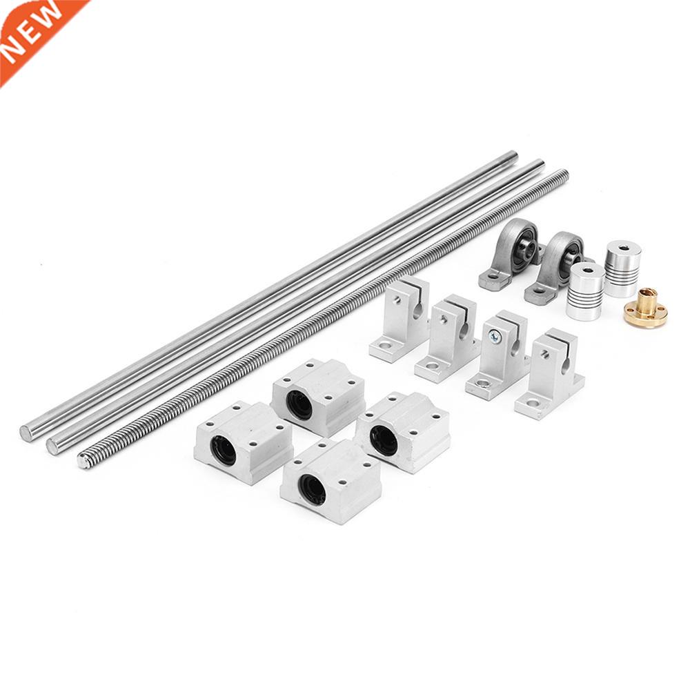 Linear Rail Shaft Rod Set Guide T8 Dual Lead Screw Slider Co