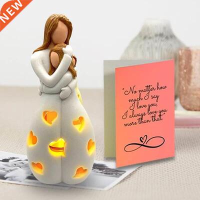 Mother's Day Gift Resin Candle Lamp Desktop Ornament Car