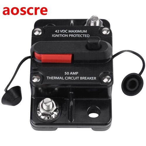 DC 12V-42V Circuit Breaker disjuntor Car 50A-250A Audio Inli