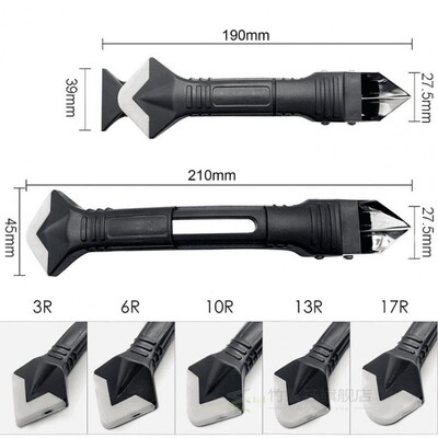 7pcs/set 3 in 1 Silicone Caulking Tools Silicone Trowel Resi
