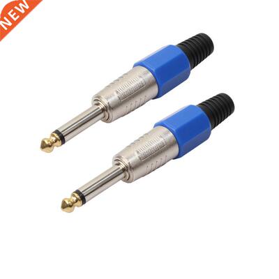 Microphone Cable Plug Mono Pho/4 6.5mm Plug Connector C