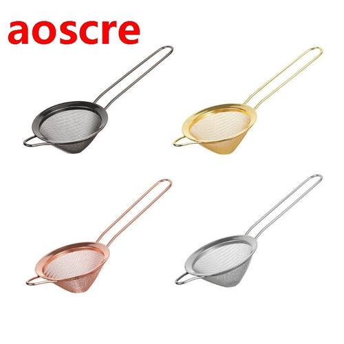 Stainless Steel Fine Mesh Conical Cocktail Filter Sieve for