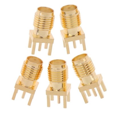 5Pcs/lot SMA-KE Female Jack Solder Nut Edge PCB Clip Straigh