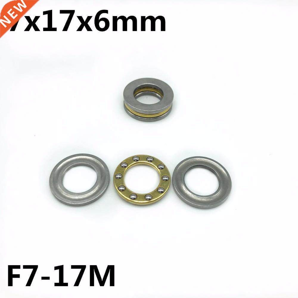 10Pcs F7-17M 7x17x6 mm Axial Ball Thru Bearing plane thrus