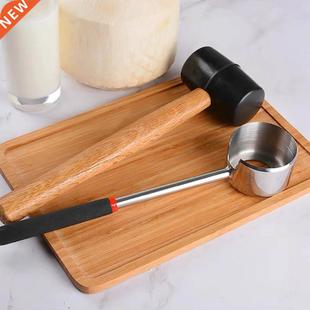 Coconut Opener Tool Set Food Grade 04 Stainless Steel Opene