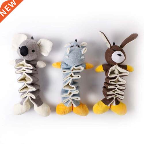 3 Pcs Cute Anmal Dolls Pet Grnd Claws Plush Toys Dogs Food