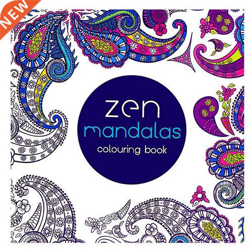 *24 Pages Mandala Flower DIY Coloring Book Painting Graffiti