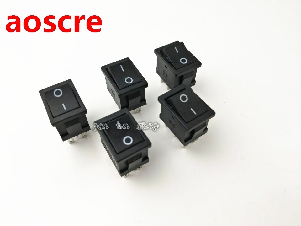 5pcs 2 position rocker switch 6 pins on off  snap switch KCD