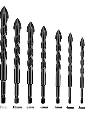 3-12mm Cross Drill Bit 1/4 Inch Hex Shank YG6X Hard Alloy Mu